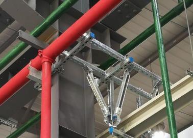 罗甸该抗震支架的整体式支吊架结构协调性好